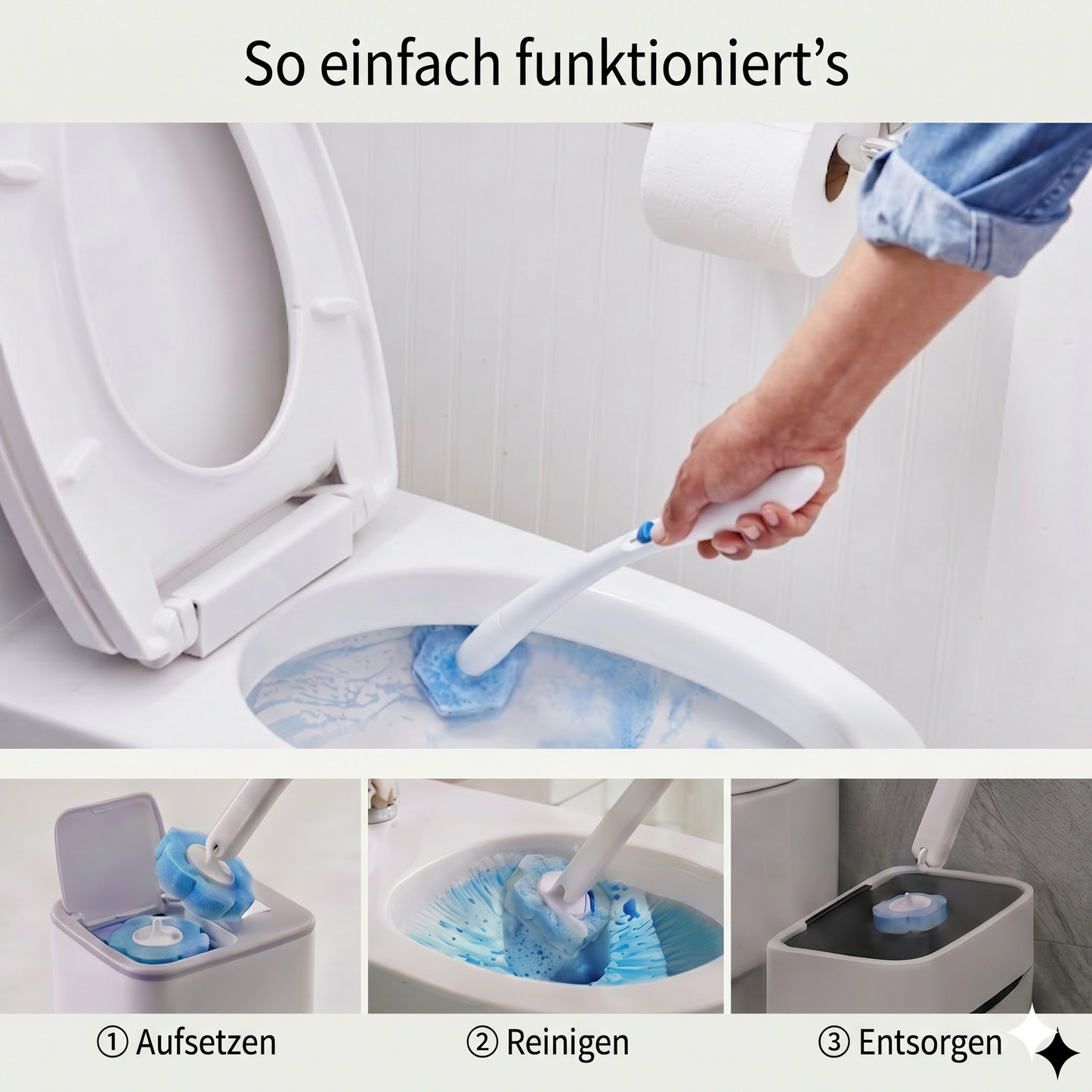 VIVY Einweg-Toilettenbürste™
