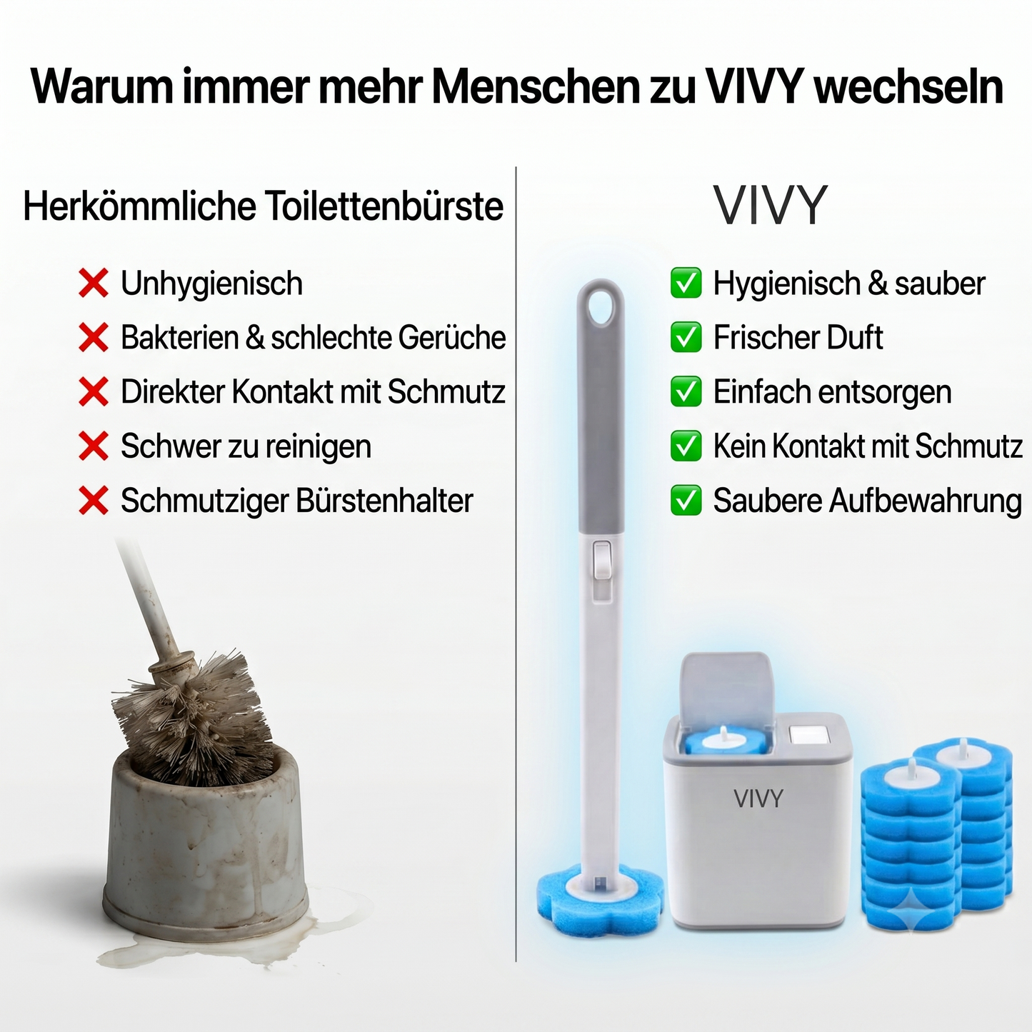 VIVY Einweg-Toilettenbürste™